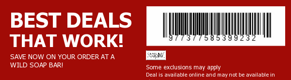 A Wild Soap Bar Coupon