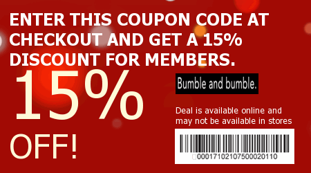Bumble and bumble Coupon Code
