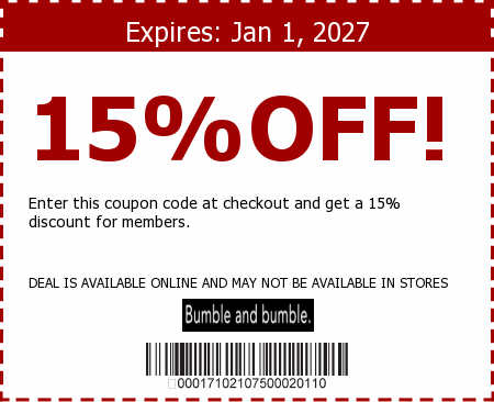 Bumble and bumble Promo Code