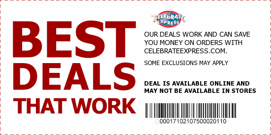 Celebrate Express Coupons