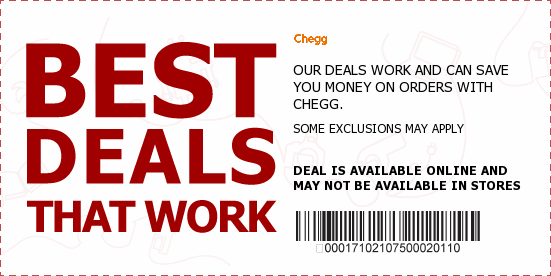 Chegg Coupons