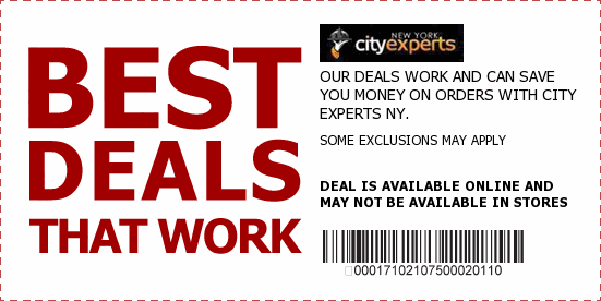 City Experts NY Coupons