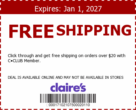 Claires Promo Code