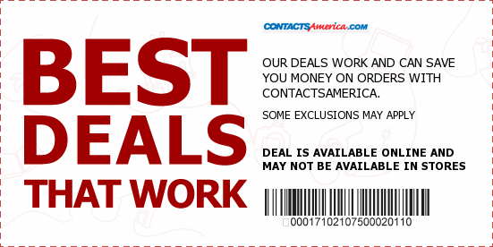 Contacts America Coupons
