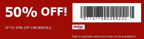 Dollar Rent-a-Car Coupon