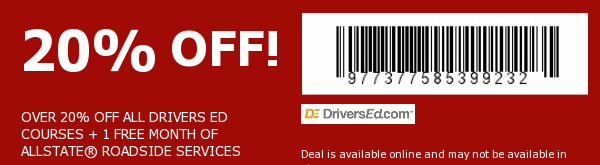 Drivers Ed Coupon