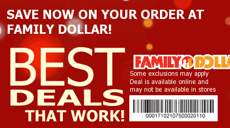 Family Dollar Coupon Code