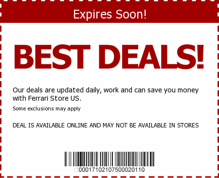 Ferrari Store Promo Code