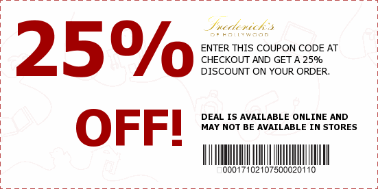 Fredericks of Hollywood Coupons