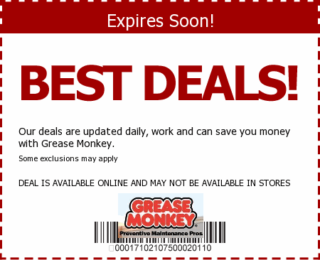 Grease Monkey Promo Code