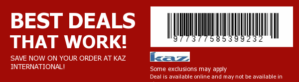 Kaz International Coupon