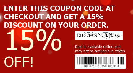 $4.99 Shipping With $59+ Order At Lillian Vernon Code At Lillian Vernon Code $ Shipping On Your Order Of $50+ Buy personalized gifts, gifts for kids, and holiday decor at Lillian Vernon. Shop their website and get $ shipping on your order of $50 or more when you use coupon code.