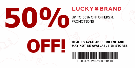 Lucky Brand Coupons