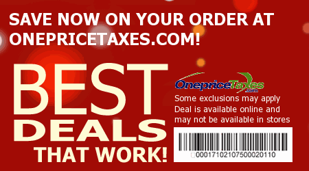 One Price Taxes Coupon Code
