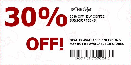 Peet's Coffee Coupons