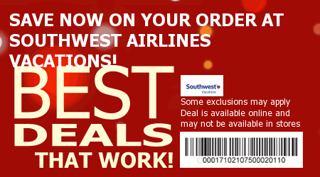 Southwest Vacations Coupon Code