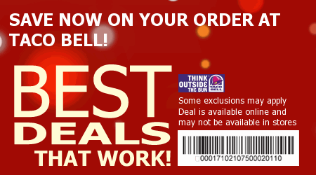 Taco Bell Coupon Code