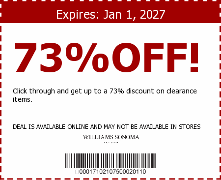 Williams Sonoma Promo Code