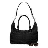 Calvin Klein Embroidered Black Nylon Satchel Coupons