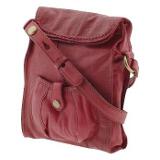 Lucky Brand Mini Abbey Road Foldover Bag Maple Red - Leather Handbags Coupons
