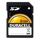 Duracell 2GB DUSD2048R Secure Digital (SD) Card Coupons