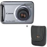 Canon Powershot A495 Digital Camera Kit, - Silver - with Camera Case Coupons